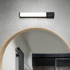 Czarny kinkiet łazienkowy nowoczesny, Bernou, 8W, 3000K LED, IP44