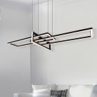 Czarna lampa wisząca nowoczesna, Hatun, 34W, 3000K LED