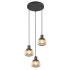 Czarna lampa wisząca nowoczesna, Meriem