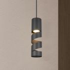 Czarna lampa wisząca nad stół do jadalni design, Marouan