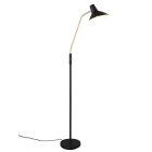Czarna lampa stojąca klasyczna, Merit