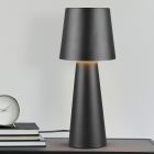 Czarna lampa stołowa nowoczesna, Lillyam, z przełącznik