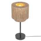Beżowa lampa stołowa rustykalna, Rinus