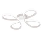 Biała lampa sufitowa design, Vikash, 25W, 4000K LED, ściemniana w 3 krokach