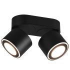 Czarny plafon sufitowy nowoczesny, Jorno, 3,5W, 3000K LED