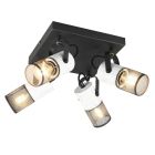 Czarny spot sufitowy vintage, Marjet