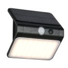 Czarny kinkiet solarny zewnętrzny plastikowy, Mijs, 2,5W, 4000K LED, IP44