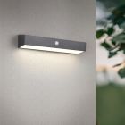 Czarny kinkiet solarny zewnętrzny nowoczesny, Ravindra, 6W, 4000K LED, IP44