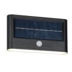 Czarny kinkiet solarny zewnętrzny nowoczesny, Nefise, 8W, 4000K LED, IP44