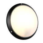 Czarna lampa zewnętrzna plastikowa, Nourdine, IP65