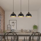 Czarna lampa wisząca industrialna, Sylvano