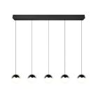 Chromowana lampa wisząca nowoczesna, Rigtje