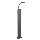 Antracytowa lampa zewnętrzna nowoczesna, Popke, 12,5W, 4000K LED, IP44