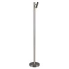 Niklowa lampa stojąca akumulatorowa nowoczesna, Peniguet, 3W, regulowana ciepła do zimnej bieli LED, z dotykowy ściemniacz