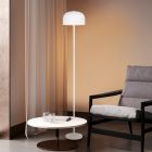 Biała lampa stojąca akumulatorowa nowoczesna, Dustin, 2,5W, 3000K LED, ściemniana w 3 krokach