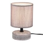 Ceramiczna lampa stołowa brązowa, Lola, z przełącznik