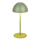 Zielona lampa stołowa akumulatorowa plastikowa, Mikhail, 2W, 3000K LED, IP44, z dotykowy ściemniacz