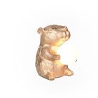 Złota lampa stołowa nowoczesna, Reduan, z przełącznik