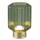 Mosiądz lampa stołowa akumulatorowa retro, Tamer, 2W, 3000K LED, z dotykowy ściemniacz