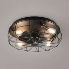 Czarny wentylator sufitowy nowoczesny, Roberto, z pilot