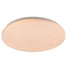 Biały plafon sufitowy nowoczesny, Catherina, 18W, RGBW LED, z pilot