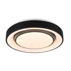Czarny plafon sufitowy nowoczesny, Freke, 20W, RGBW LED