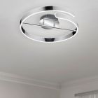 Chromowany plafon sufitowy design, Resy, 37W, 4000K LED, ściemniana w 3 krokach
