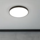 Czarny plafon sufitowy plastikowy, Sharde, 18W, 4000K LED, IP44