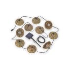 Girlanda świetlna na energię słoneczną, z brązowymi osłonkami, 10 lampek, 2700K, 0,5W