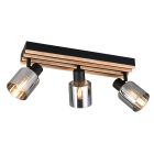 Czarny spot sufitowy nowoczesny, Steije