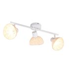 Rattanowy kinkiet brązowy, Sijmen