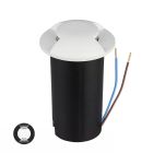 Nowoczesna lampa najazdowa biała, Marcus, 1W, 6500K LED, IP67