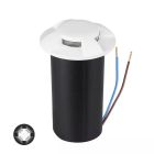 Nowoczesna lampa najazdowa biała, Marcus, 1W, 3000K LED, IP67