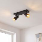 Aluminiowy spot sufitowy czarny, Eleno