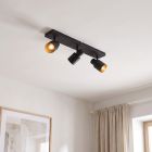 Aluminiowy spot sufitowy czarny, Eleno