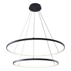 Design lampa wisząca czarna, Kubra, 60W, regulowana ciepła do zimnej bieli LED