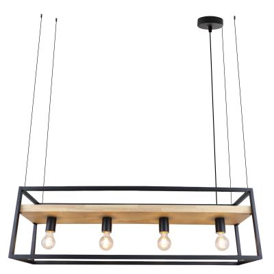 Industrialna lampa wisząca czarna, Frama