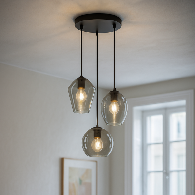 Design lampa wisząca szara, Lazaro