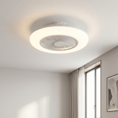 Nowoczesny wentylator sufitowy szary, Hale, 40W, 3000K LED, z pilot