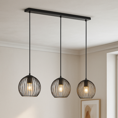 Industrialna lampa wisząca czarna, Wiro