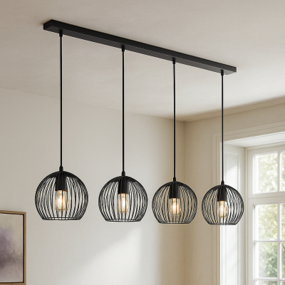 Industrialna lampa wisząca czarna, Wiro