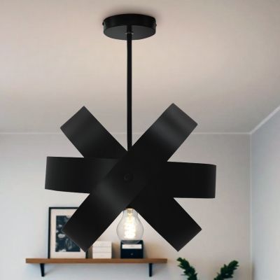 Metalowa lampa sufitowa czarna, Laury