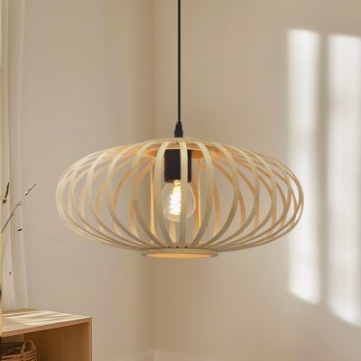 Bambusowa lampa wisząca brązowa, Lieve
