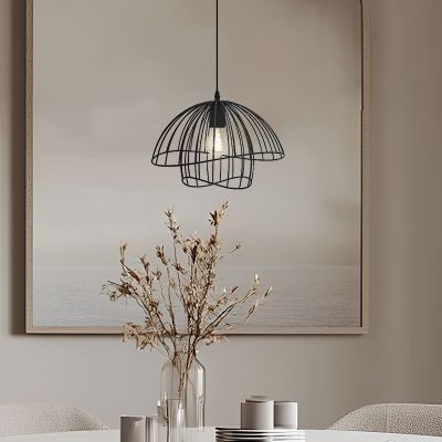 Nowoczesna lampa wisząca czarna, Jolien