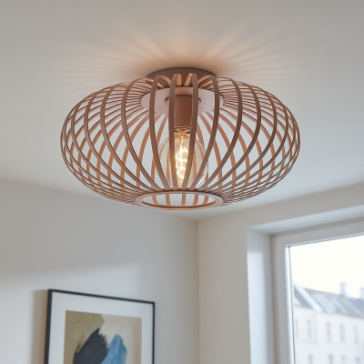 Industrialna lampa sufitowa różowa, Lieve