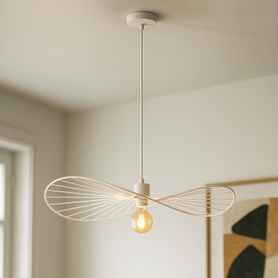 Nowoczesna lampa wisząca biała, Jolinda