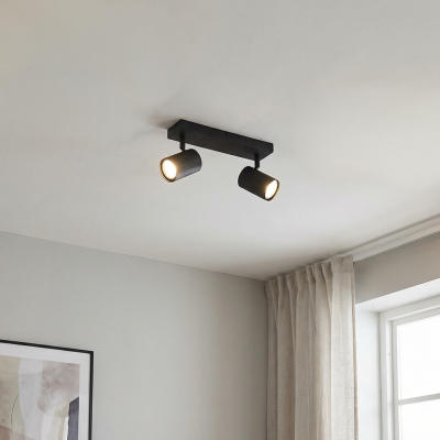 Nowoczesny spot sufitowy czarny, Elena