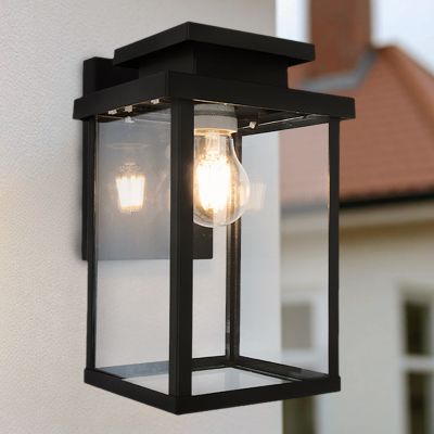 Nowoczesna lampa zewnętrzna czarna, Tiamo, IP44