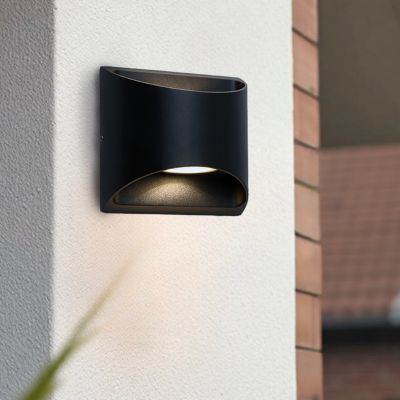 Nowoczesna lampa zewnętrzna czarna, Stein, 8W, 3000K LED, IP54