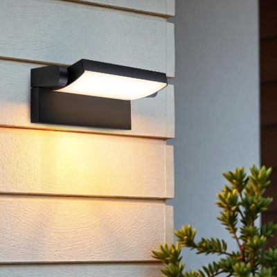 Nowoczesna lampa zewnętrzna czarna, Alet, 12,5W, 3000K LED, IP54